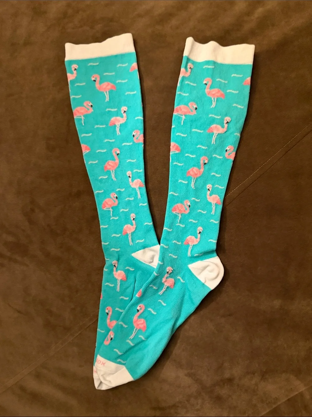Women’s Fun Patterned Knee-High Socks - Blue, Pink, Purple, Teal